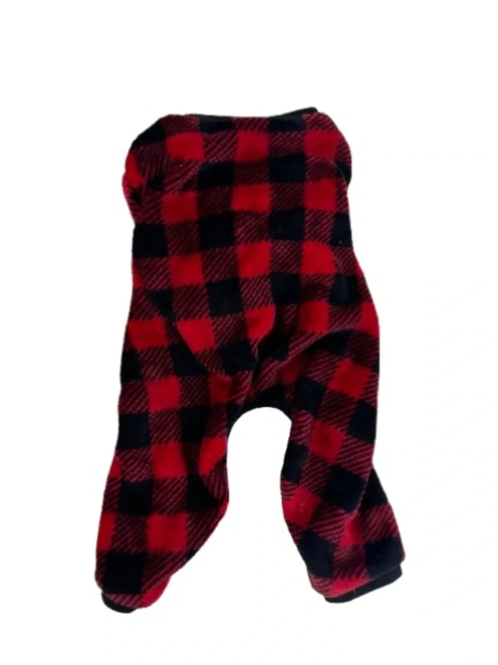 Red and Black Buffalo Plaid Pet Pajamas